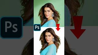 Refine hair easy using refine edge in Photoshop shorts [upl. by Ahsiken]