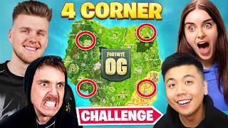 The OG FORTNITE 4 CORNER Challenge [upl. by Atirihs471]