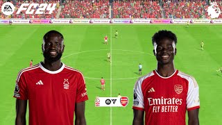 FC 24  Nottingham Forest vs Arsenal  English Premier League 202324  PS5™ Gameplay [upl. by Bandur]