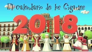 El calendario de los Gigantes de Pamplona 2018 [upl. by Jordan]