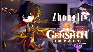 🔶 Genshin Impact React to  ZhongliMorax  Angst  Liyue  Gacha Club [upl. by Eartha]