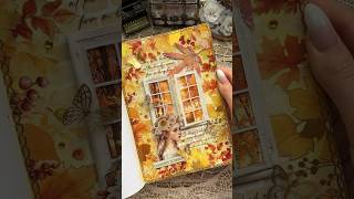 ASMR fall spread🍁🍂🤎✨asmr journaling journal scrapbooking journalwithme fall autumn fyp [upl. by Meredi964]