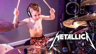 THROUGH THE NEVER 6 year old Drummer Drum Cover [upl. by Primrosa514]