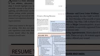 Guide to create Perfect Resume  Harvard Resume Tips  Personality Doctor [upl. by Liba683]