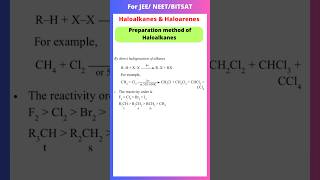 By Halogenation of alkanes  preparation methods of Haloalkanes  organic chemistry [upl. by Anahsit]