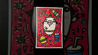 art doodlelove artactivity doodle artdoodle doodlelovers arttherapy cutest pig diet [upl. by Haduj]