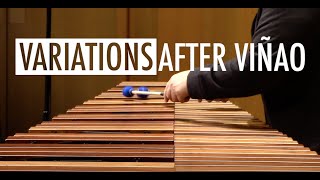 quotVariations after Viñaoquot by Gene Koshinski twomallet marimba solo [upl. by Kciredec]