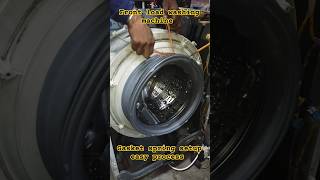 Front load washing machine door gasket spring setting washingmachine yt repair trending shorts [upl. by Etnauq]