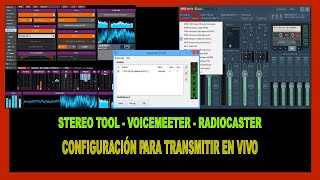 ✅ CONFIGURAR 2022 STEREO TOOL  VOICEMEETER  RADIOCASTER [upl. by Yrok]