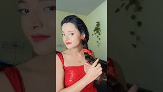 Easy 2minute Gown hairstyle 😍without using comb 🪮😱🤯 festivehairstyles festive hairstyle [upl. by Dronski]