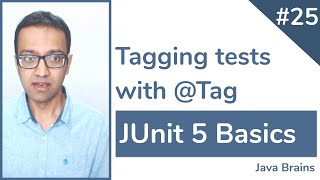 JUnit 5 Basics 25  Tagging tests with Tag [upl. by Nollaf]