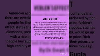 Veblens effect by DrSwati Gupta easy explanation economics commerce management [upl. by Myrtie]