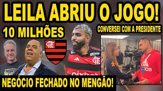 NEGÓCIO FECHADO NO FLAMENGO FALEI COM LEILA SOBRE NEGOCIAÇÃO COM GABIGOL TREINO DO MENGÃO [upl. by Sophia]