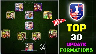 Top 30 New Unique Formations Update In eFootball 2024 Mobile  New Formations In eFootball 2024 🤩🔔 [upl. by Anneirb]