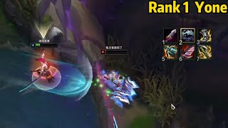 Rank 1 Yone This 1300LP Yone is DOMINATING Grandmaster Elo [upl. by Etnahsal589]