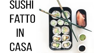 COME FARE IL SUSHI SUSHI FATTO IN CASA VEGANO E VEGETARIANO [upl. by Sheply440]