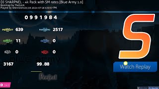 Osu Mania DJ SHARPNEL  Blue Army 10x 9988 FC [upl. by Asirralc581]