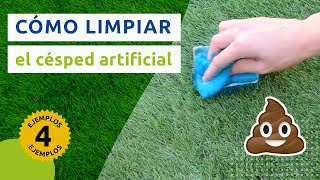 CÓMO LIMPIAR EL CÉSPED ARTIFICIAL Limpieza eliminar manchas y mantenimiento [upl. by Camilo]