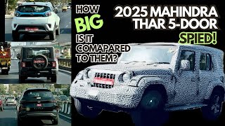 Mahindra Thar 5door in action  How big is it [upl. by Annirok886]