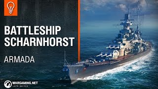 World of Warships  Armada Scharnhorst [upl. by Lexie]