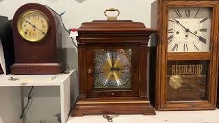 Howard Miller Thomas Tompion Triple Chime Mantle Clock chimes 3 PM Whittington Chime [upl. by Dub]