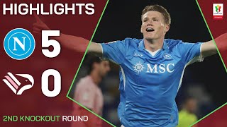 NAPOLIPALERMO 50  HIGHLIGHTS  McTominay scores for Napoli  Coppa Italia Frecciarossa 202425 [upl. by Alyhs]