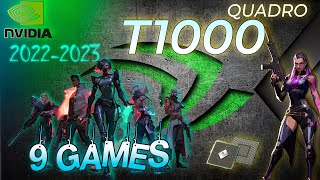 NVIDIA Quadro T1000 test in 9 GAMES  2022  PART 1 [upl. by Leahcam]