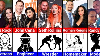 WWE Wrestlers Their Wives Professions [upl. by Dachi]