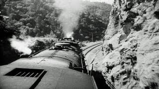 HD Stock Footage WWII US Railroad in War Time  Train  Locomotive  Steam Engine [upl. by Uliram]