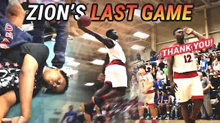 ZION GOES CRAZY IN LAST HIGH SCHOOL GAME EVER FULL HIGHLIGHTS [upl. by Cho888]