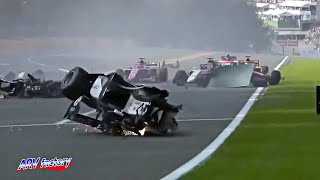 Anthoine Hubert Fatal Crash 2019 F2 Belgium Race 1 [upl. by Deth]