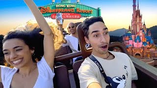 RIDING EVERY RIDE AT HONG KONG DISNEYLAND I made a tragic mistake [upl. by Assilen254]