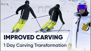 1 DAY CARVING TRANSFORMATION  2 Drills to improve your SkiIQ™ with Tom Waddington [upl. by Kone]