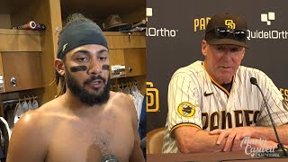 Fernando Tatís amp Bob Melvin on the blow of losing Gary Sánchez and why Tatis was back in the infield [upl. by Loughlin]