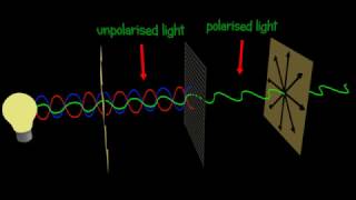 Polarization  Polarizer  Explained and animated 3d [upl. by Airoled]