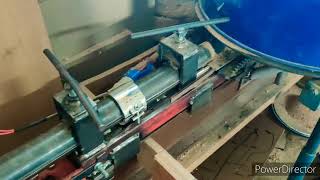 hydraulic briquette press [upl. by Adrial]