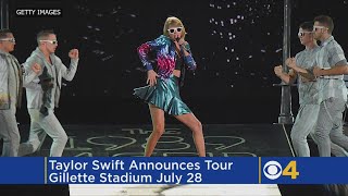 Taylor Swift Announces Concert Date At Gillette Stadium [upl. by Papageno]