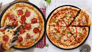 How to make the BEST HOMEMADE PIZZA  2 ways [upl. by Sommer34]