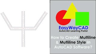 Draw Multiline Create amp Modify Multiline Style in AutoCAD Software [upl. by Chad511]