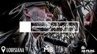 PIROGUE DUCK HUNTING  GUEYDAN LOUISIANA [upl. by Mike]