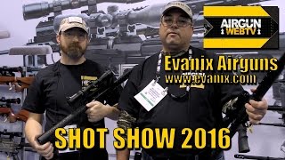 New REX Airguns from Evanix at SHOT SHOW 2016 [upl. by Neneek]