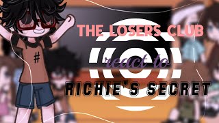 The Losers Club React To Richie’s Secret  maryland  reddie  please read start [upl. by Yddeg155]