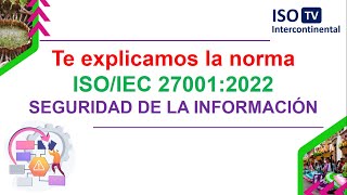 ¿Qué es la norma ISO 270012022  Seguridad de la Información [upl. by Gurias]