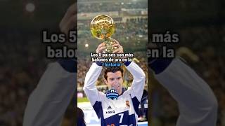 Los 5 países con más balones de oro en la historia [upl. by Rosemarie949]