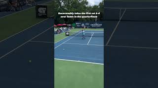 Nishesh Basavareddy vs Bernard Tomic  HLs [upl. by Airamesor647]