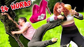 24 HORAS CORRIENDO EN TACONES  HACKER ATACA y Pistas Secretas de Guante Rojo en la VIDA REAL [upl. by Jeb]