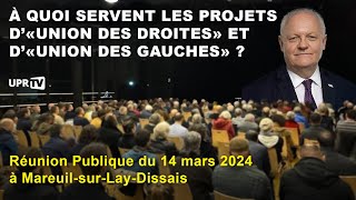 À quoi servent les projets d«union des droites» et d«union des gauches» [upl. by Hainahpez332]