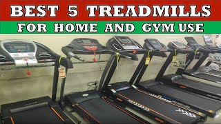 Best 5 Treadmills for Home Use in India  Review [upl. by Ahsiakal270]