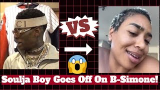 Soulja Boy Goes Off On BSimone For Saying Nobody Asks To Play His Music Is Big Draco Tripping [upl. by Llebiram825]