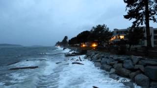 Wind Storm Sechelt Sunshine Coast BC Trail Bay 2014 King Tide [upl. by Lewert310]